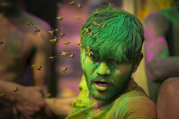 An Associated Press photographer snaps a buzzy photo by focusing on the details during Holi