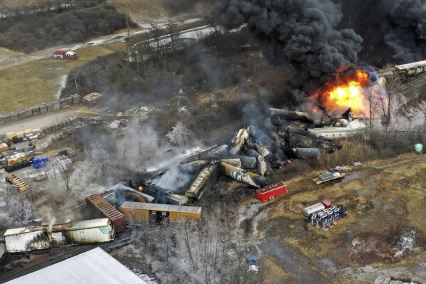 AP Exclusive: EPA didn’t declare a public health emergency after fiery Ohio derailment