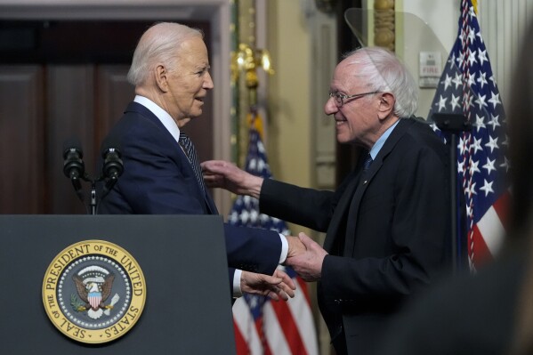 President Joe Biden and Bernie Sanders join forces to promote lower health care costs