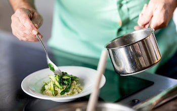 Asparagus, leek and wild garlic risotto recipe