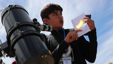 In pictures: Total solar eclipse plunges stretch of North America into darkness