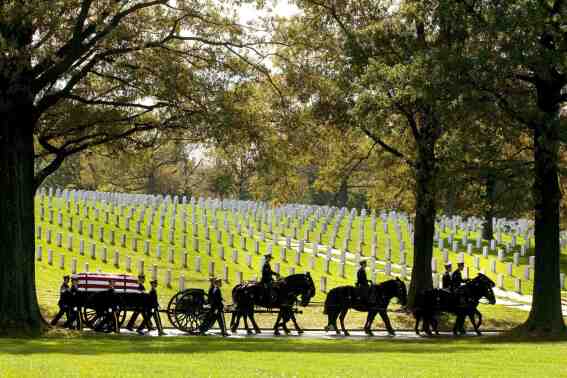 The return of horse-drawn caissons to Arlington National Cemetery is delayed for at least months