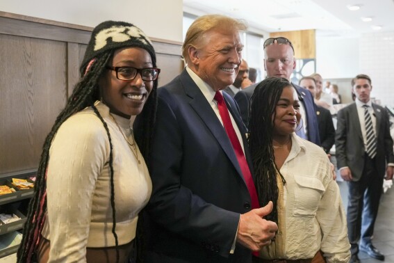 A Trump campaign stop at an Atlanta Chick-fil-A offers a window into his outreach to Black voters