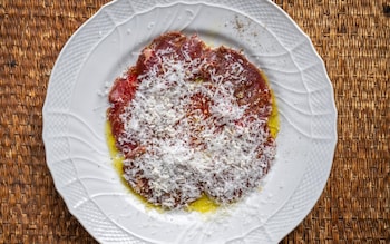 Beef carpaccio with horseradish and Parmesan recipe