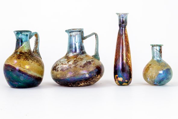 Remarkably Well-Preserved Ancient Glass Vessels Discovered in Roman Burials