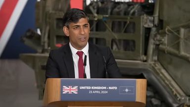 Rishi Sunak warns of 'growing threats' as he announces tens of billions of pounds in extra defence funding