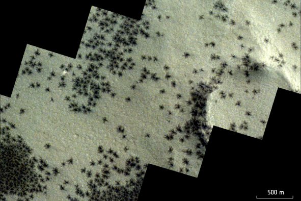 Nightmarish 'Spider' Phenomenon Revealed in Photos of Mars