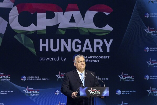 Hungary’s Orbán urges European conservatives, and Trump, toward election victories at CPAC event