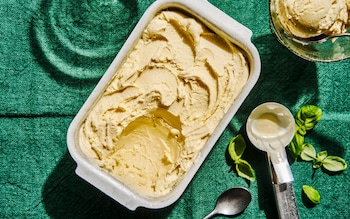 Pink grapefruit and basil ice cream recipe