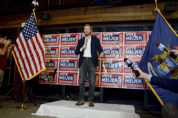 Former Rep. Peter Meijer ends his longshot bid for the GOP nomination in Michigan’s Senate race