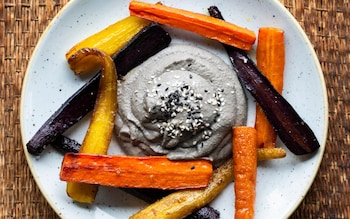 Black chickpea hummus recipe