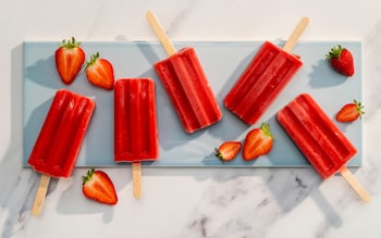 Strawberry margarita ice lollies recipe