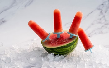 Watermelon gin ice lollies recipe