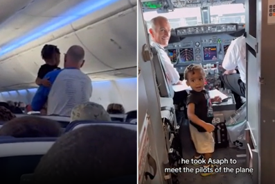 Stranger's Response to Overwhelmed Mom on Plane Melts Hearts