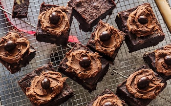 Mocha brownies with burnt butter icing recipe