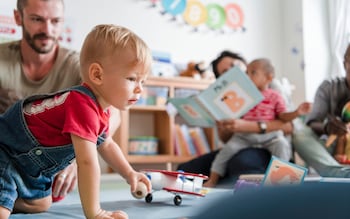 Working parents of nine-month-olds can apply for funded childcare