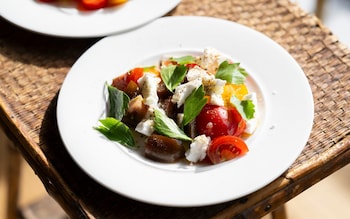 Tomato and lovage salad with Somerset Fetish recipe