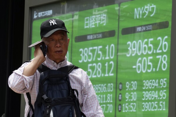 Stock market today: Asian shares track Wall Street’s slide on worries over interest rates