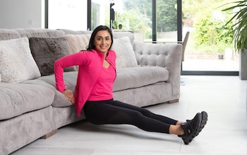 The 45-second exercises you can do at home – from sofa dips to stretching while brushing your teeth