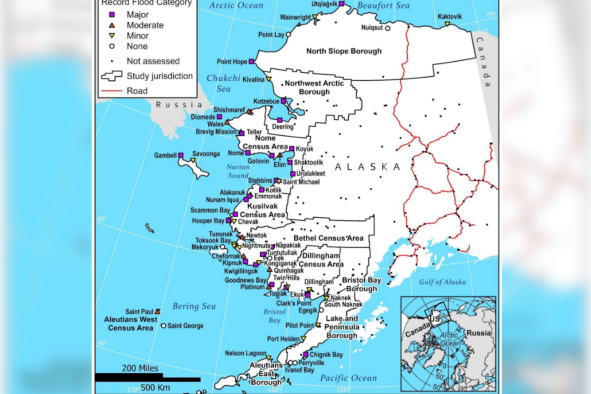 Alaska Map Predicts Major Flood Areas From Sea Level Rise by 2100