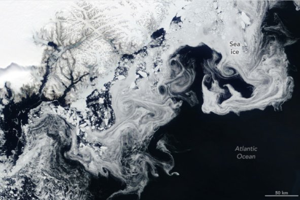 Sea Ice Seen Floating in Magical Patterns From Space