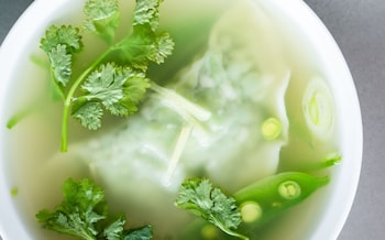 Pea dumpling broth recipe