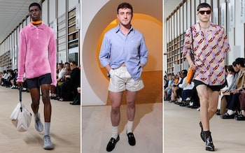 Gucci’s show taps into the trend of ‘sexy but nerdy’ short shorts for men