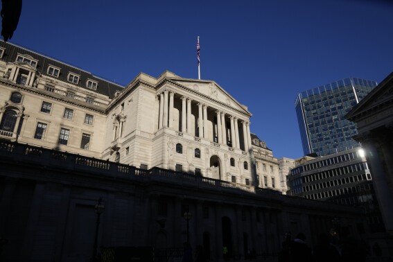 UK inflation falls to Bank of England’s 2% target rate for first time in nearly 3 years