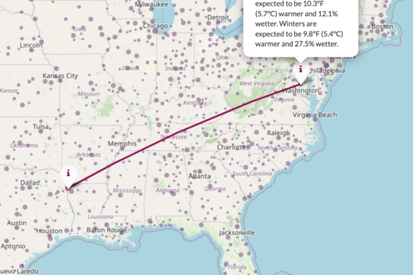 Map Reveals How Your Home's Climate Will Change in 50 Years