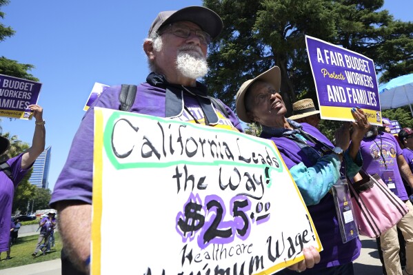 California Democrats agree to delay health care worker minimum wage increase to help balance budget