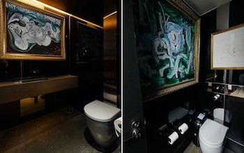 If you really want to show off your art, hang it in the toilet