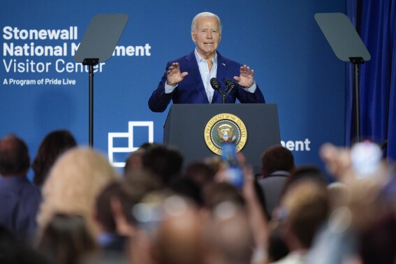 Biden rallies for LGBTQ+ rights as he looks to shake off an uneven debate performance