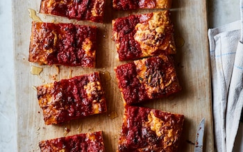 Chorizo, ’nduja and honey Detroit-style pizza recipe