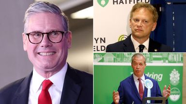 Election key moments: Farage wins, Shapps loses and Starmer mobbed by supporters