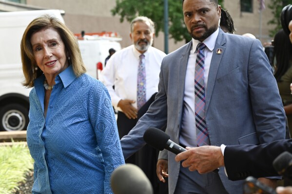 Pelosi says ‘it’s up to the president’ to decide to stay in the race