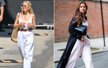 No wonder Sienna Miller and Katie Holmes love them, white trousers are the ideal summer staple