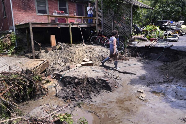 Vermonters, pummeled by floods exactly a year apart, are assessing damage, beginning cleanup