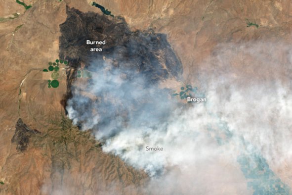 Oregon Wildfire Scale Revealed in NASA Imagesâ'Burned Over 132,000 Acres'