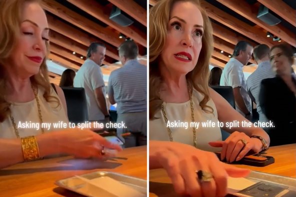 Laughter at Woman's Reaction When Wife Asks to Split Bill: 'The Audacity'