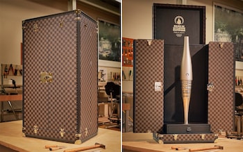 The 30kg Louis Vuitton trunk that will carry the Olympic torch