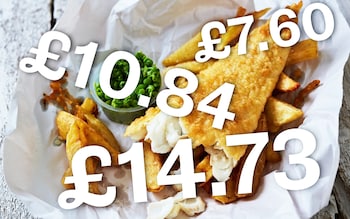 Would you pay £15 for fish and chips? The most expensive seaside chippies revealed