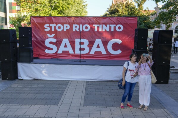 Thousands protest Serbia’s deal with the European Union to excavate lithium