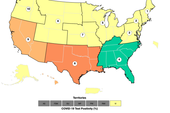 COVID Map Shows Highest Rates Across US