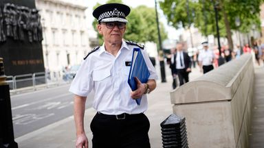 Met Police chief Sir Mark Rowley was 'in a hurry' after throwing Sky News journalist's microphone