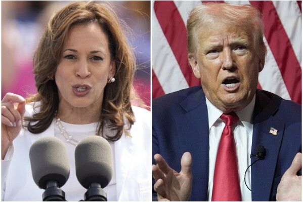 The Latest: Harris and Walz hold rally in Arizona, while Trump visits Montana