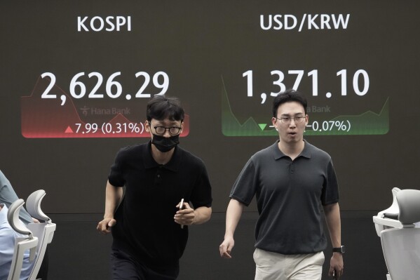 Asian shares trade mixed as Japan and other markets calm from a previous week of crazy swings