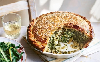 Spinach, fennel and herb pie recipe