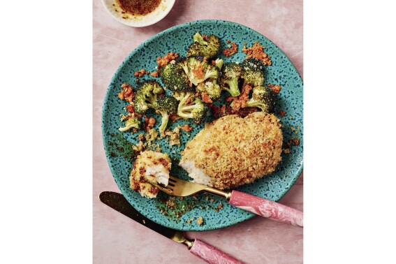 Caroline Chambers’ recipe for Panko Honey Mustard Chicken