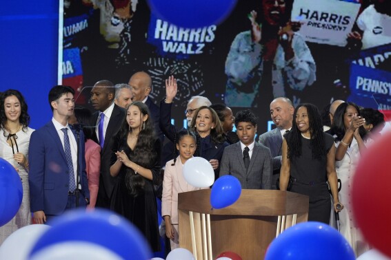 Kamala Harris’ racial and cultural firsts were onstage throughout the Democratic convention