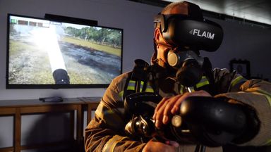 Haptic hoses and hot suits: How VR is helping firefighters prepare for climate change challenges